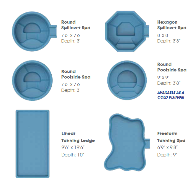 Resort Fiberglass Spa Options